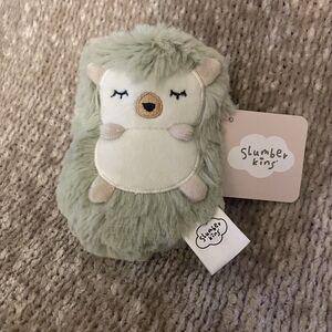 Slumberkins Clover Hedgehog Mini Plush Limited Edition Retired Seafoam Green
